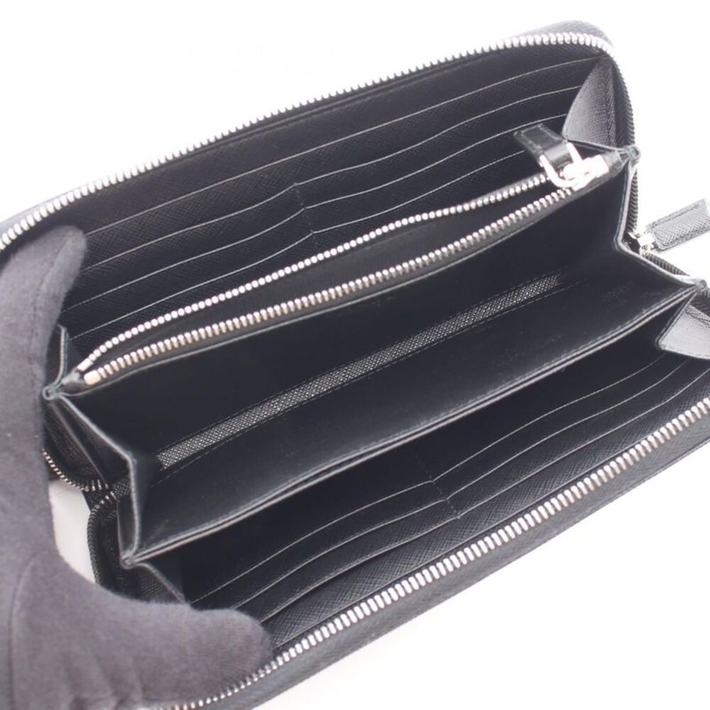 Prada Saffiano Leather Long Zip Wallet - Picture 3 of 6